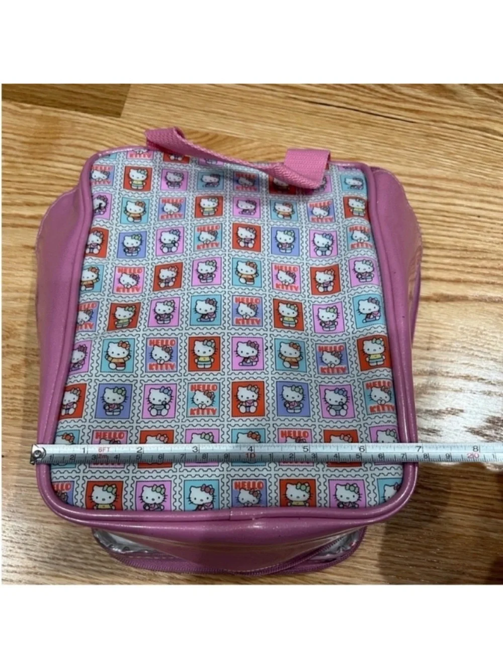 Sanrio Hello Kitty travel cosmetic case bag beauty supplies stamp design vintage